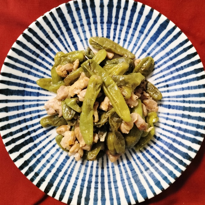 【ご飯が進む!】ししとうと鶏肉の中華炒め